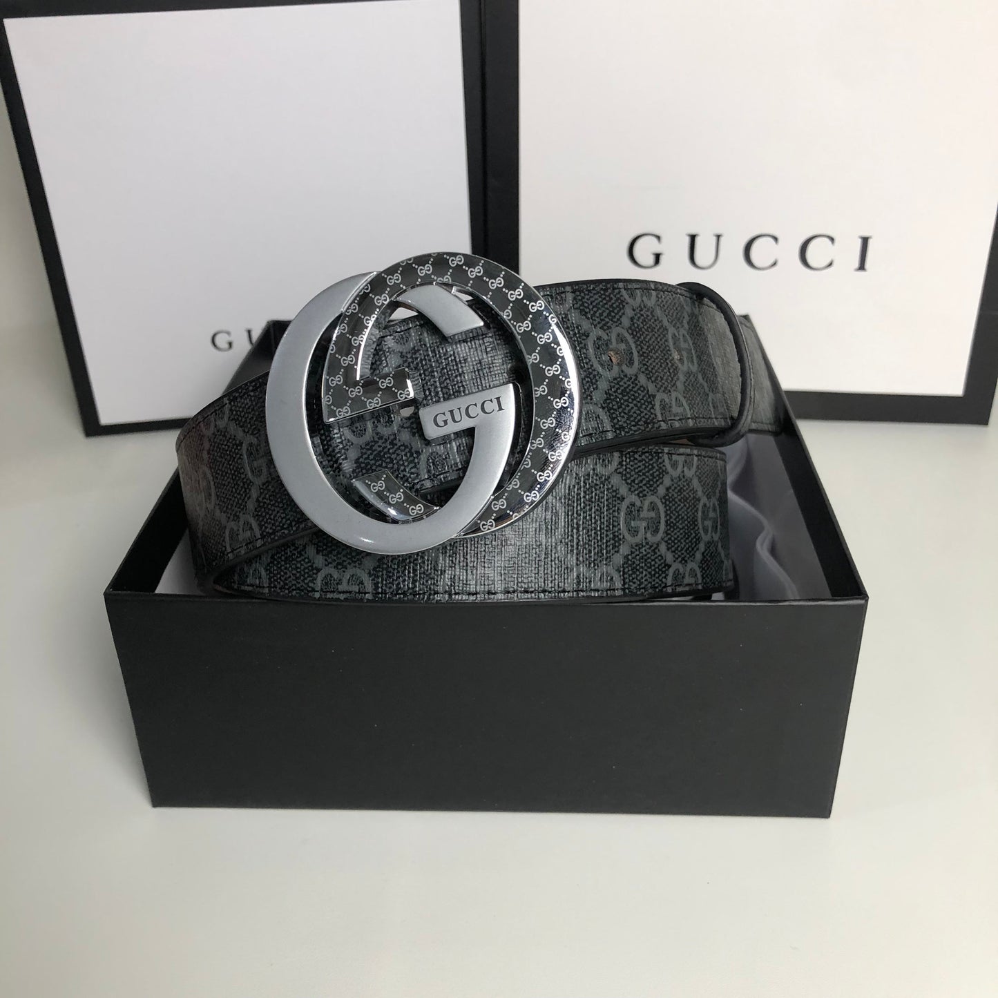 2025 3 Colors printed letter leather belt