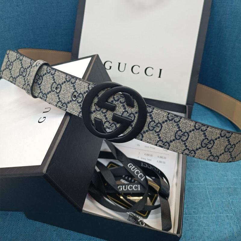 2025 3 Colors Double G Leather Belt