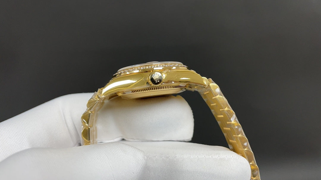 2026 Watch Datejust 31 mm 178288 2020 Gelbgold 750 Perlmutt Diamanten Automatik Gold