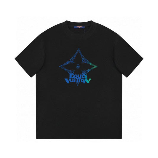 Four-pointed star print T-shirt