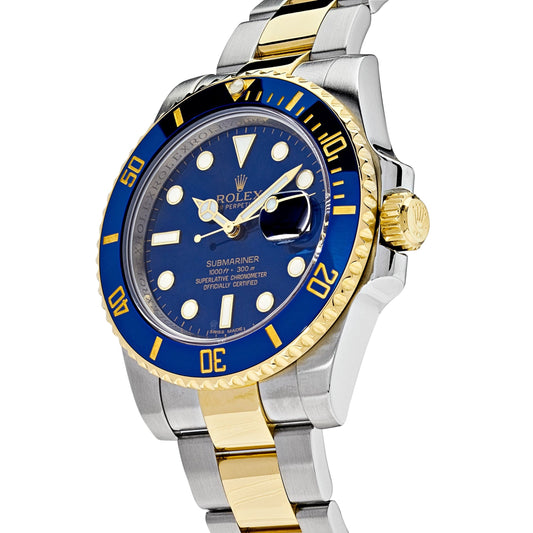 2025 Watch Submariner Date 116613LB Stainless Steel Yellow Gold Blue Dial