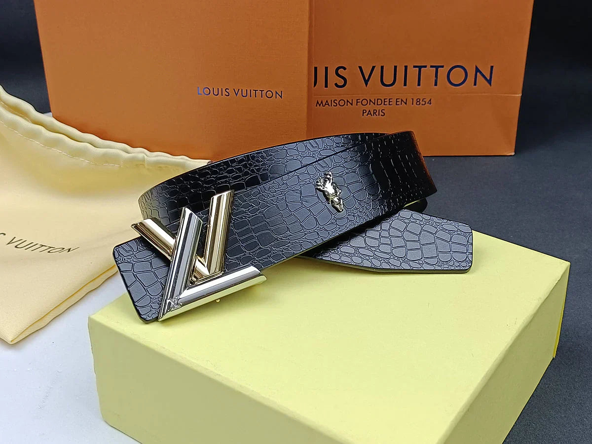 2025 belt 3 Colors  printed letter leather belt