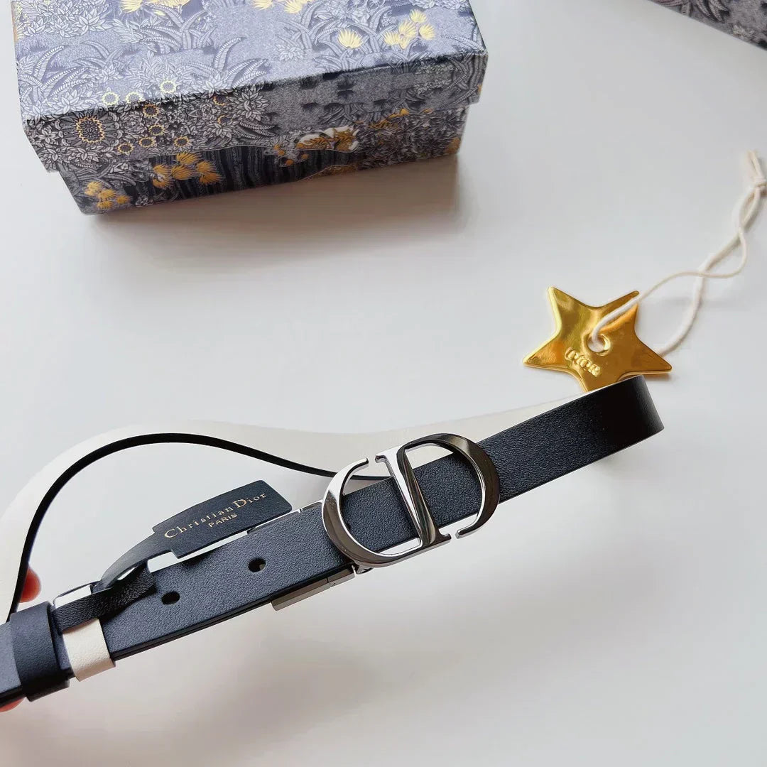 2025 Belt in gold-finish metallic calfskin