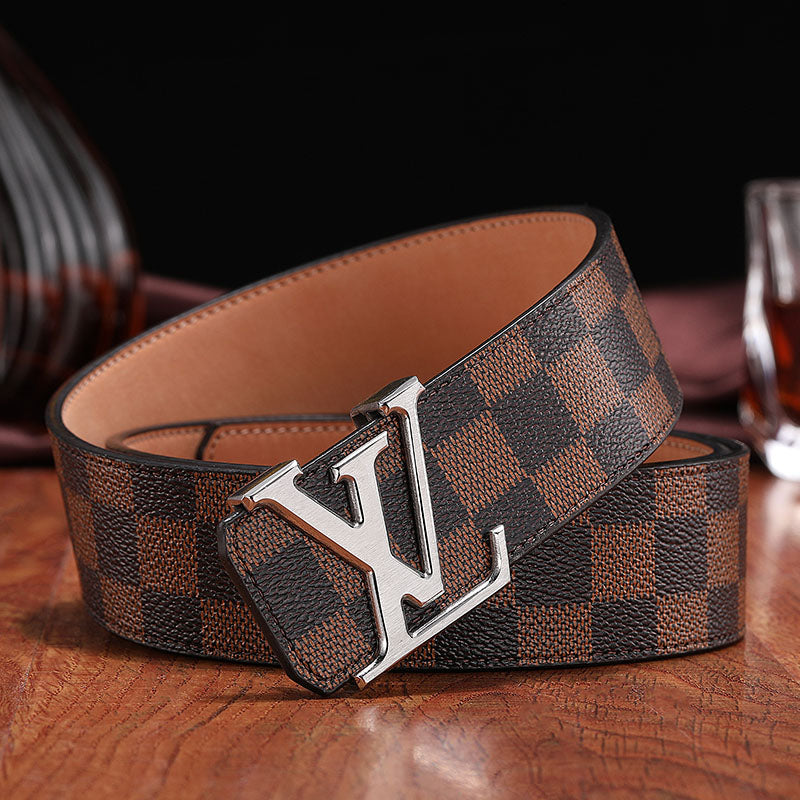 2025 3 Colors   printed letter leather belt