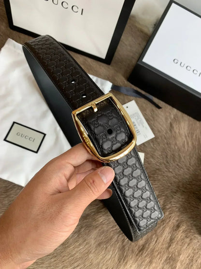 2025 Handmade custom Italian leather embossed belt 4.0cm