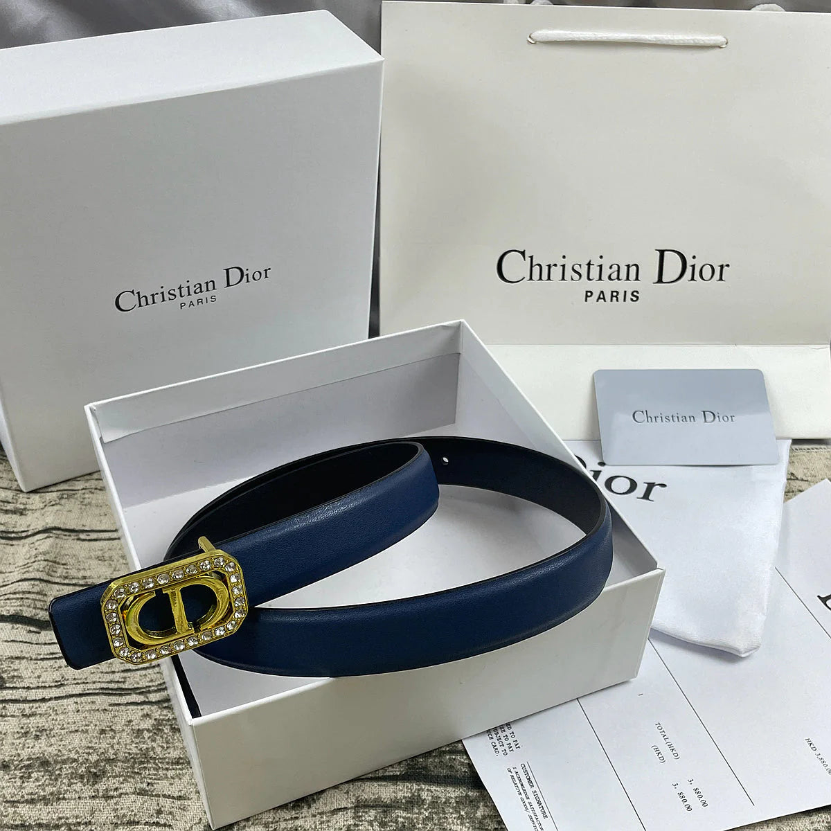 2025 6 Colors  CD rhinestone plain belt