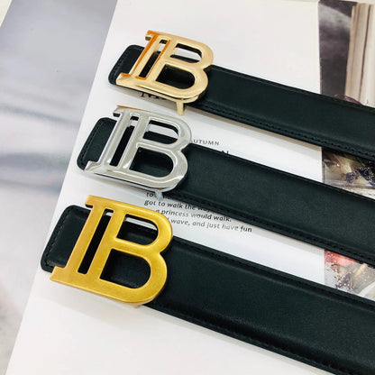 2025 3 Colors Fashion letter leather belt