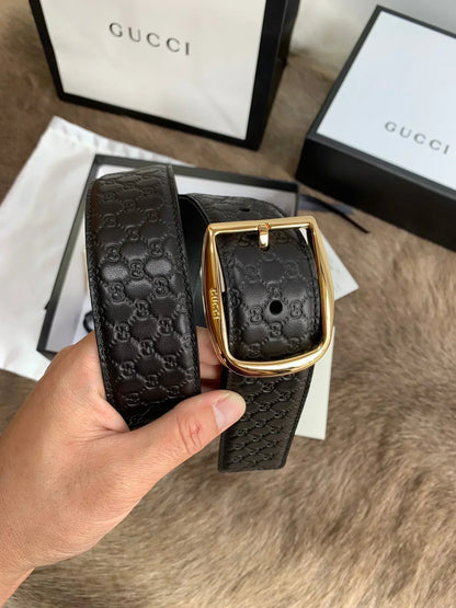 2025 Handmade custom Italian leather embossed belt 4.0cm