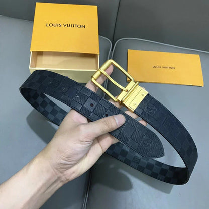 2025 Double-sided calfskin belt with pin-buckle buckle