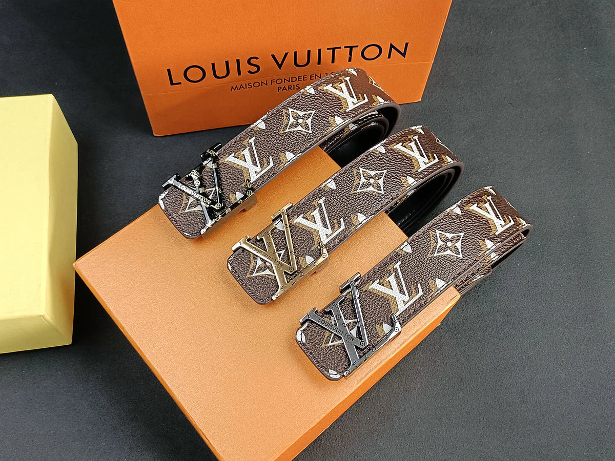 2025 3 Colors   four-leaf clover double shadow printed belt