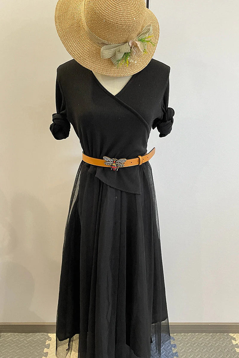 2025 4 Colors  bee lychee pattern double-sided belt