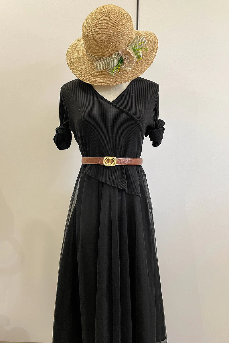 2025 6 Colors  rhinestone lychee pattern double-sided belt