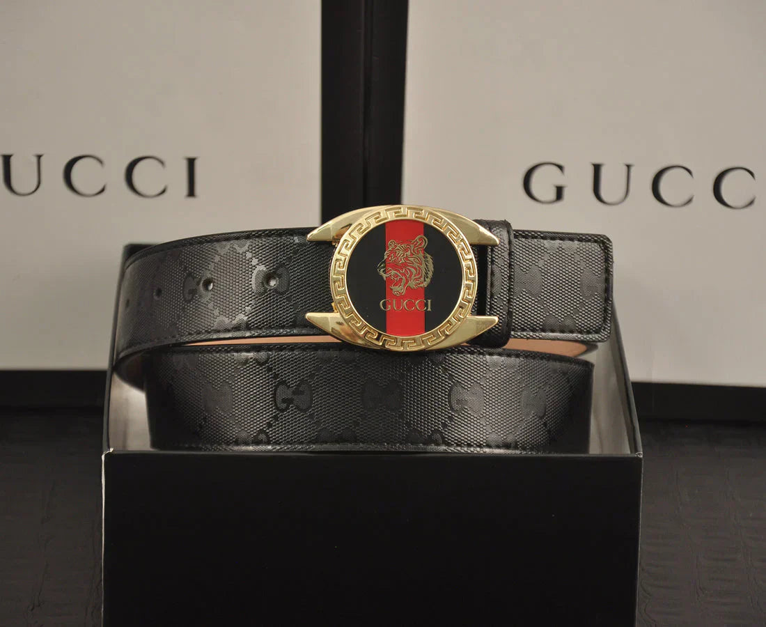 2025 2 Colors printed letter leather belt