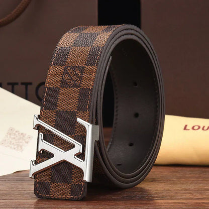 2025 3 Colors printed letter leather belt