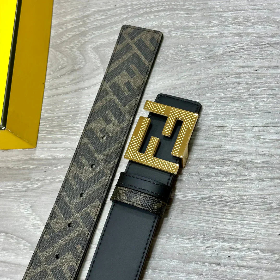 2025 belt Double ring reversible enamel metal belt width 4.0CM