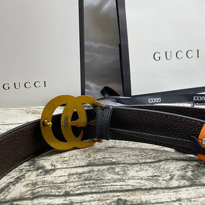 2025 4 Colors  Double G Pearl Litchi Pattern Double Sided Belt