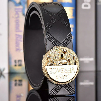 2025 2 Colors printed letter leather belt