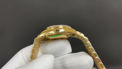 2026 Watch Datejust 31 mm 178288 2020 Gelbgold 750 Perlmutt Diamanten Automatik Gold