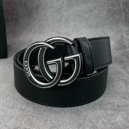 2025 belt 2 Colors printed letter leather belt