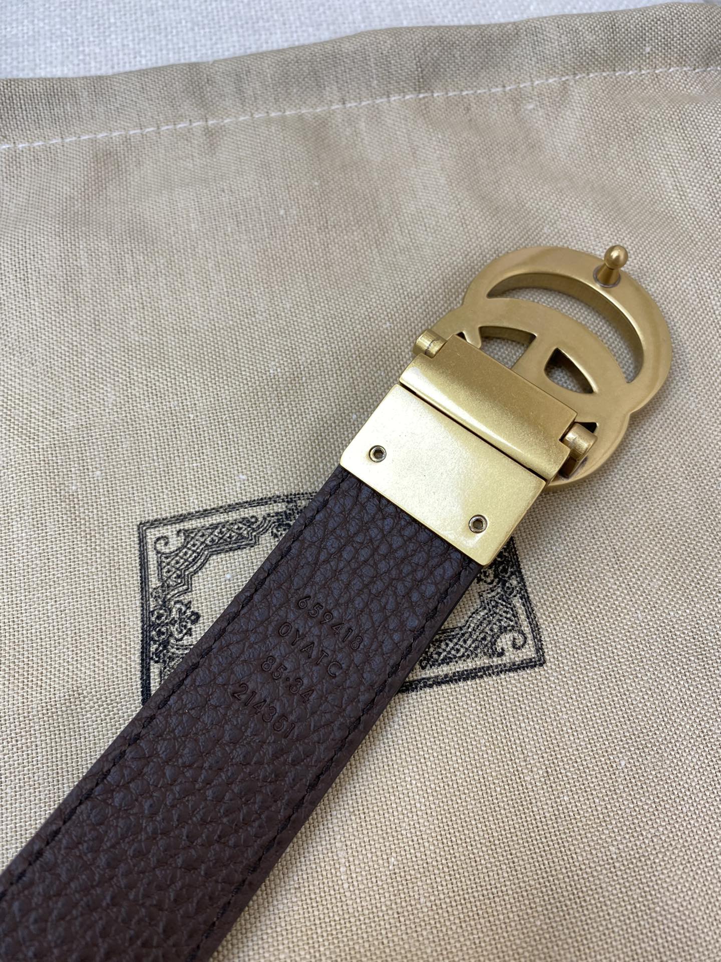 2025 Double-sided imported top-layer cowhide lychee pattern belt, black and coffee, width 3.0