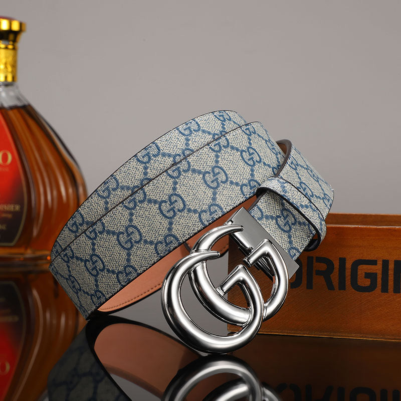 2025 3 Colors  printed letter leather belt