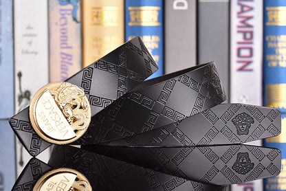 2025 2 Colors  printed letter leather belt