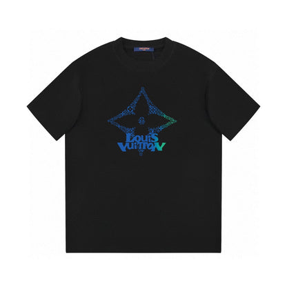 Four-pointed star print T-shirt